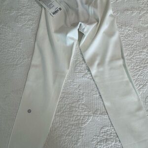 Lululemon White Leggings #NWT Wonder Train aerobic HR tight 25”